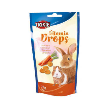 TRIXIE DROPSY DLA GRYZONI - MARCHEWKOWE Z WITAMINAMI