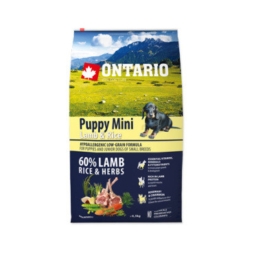 ONTARIO PUPPY MINI LAMB AND RICE HYPOALERGICZNA KARMA DLA SZCZENIĄT RAS MAŁYCH dostępne do wyczerpania zapasów