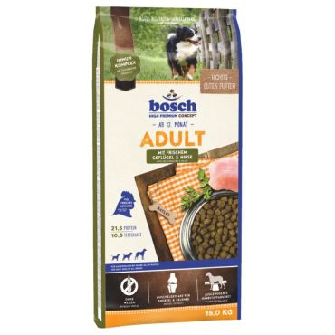 BOSCH ADULT Z DROBIEM I PROSEM KARMA DLA PSÓW