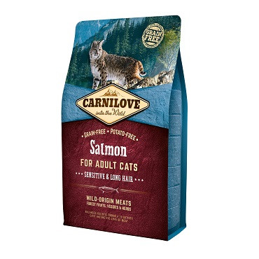 CARNILOVE CAT SENSITIVE LONG HAIR ŁOSOŚ KARMA DLA KOTÓW