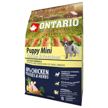 ONTARIO PUPPY MINI CHICKEN KARMA DLA SZCZENIĄT RAS MAŁYCH dostępne do wyczerpania zapasów