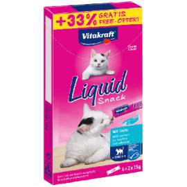 VITAKRAFT CAT LIQUID SNACK PRZYSMAK DLA KOTA - z kwasami Omega 3