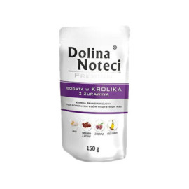 DOLINA NOTECI PREMIUM BOGATA W KRÓLIKA Z ŻURAWINĄ saszetka dla psa