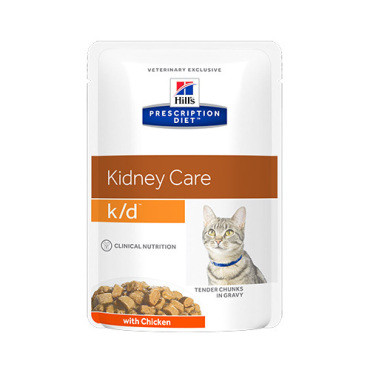 HILLS PRESCRIPTION DIET FELINE KIDNEY CARE K/D MOKRA KARMA DLA KOTA z kurczakiem w sosie