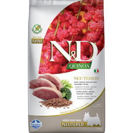 FARMINA ND QUINOA NEUTERED MINI KARMA DLA PSA z kaczką, brokułami i szparagami