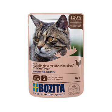 BOZITA KARMA DLA KOTA saszetki z wątróbką z kurczaka w galaretce