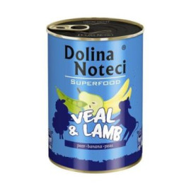DOLINA NOTECI SUPERFOOD CIELĘCINA I JAGNIĘCINA puszka dla psa