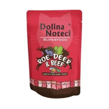 DOLINA NOTECI SUPERFOOD SARNA I WOŁOWINA saszetka dla kota