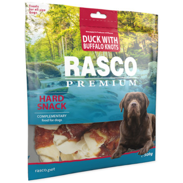 RASCO PREMIUM HARD SNACK DUCK WITH BUFFALO KNOTS przysmaki dla psa