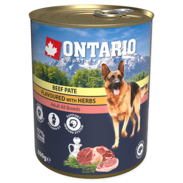 ONTARIO PATE KARMA DLA PSA wołowina w ziołach