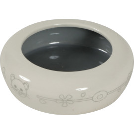 ZOLUX CERAMICZNA ZAOKRĄGLONA MISKA DLA GRYZONI beżowo szara