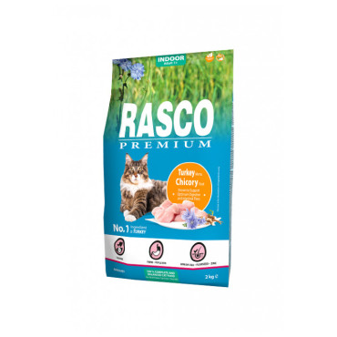 RASCO PREMIUM CAT INDOOR KARMA DLA KOTA - z indykiem i cykorią