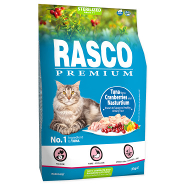 RASCO PREMIUM CAT STERILISED KARMA DLA KOTA - z tuńczykiem żurawiną i nasturcją