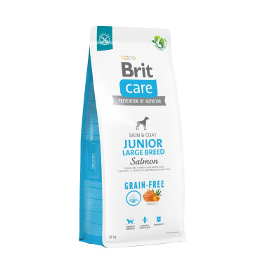 BRIT CARE GRAIN FREE JUNIOR LARGE SALMON KARMA DLA SZCZENIAKA