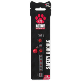 ACTIVE CAT REFLECTIVE NYLONOWA OBROŻA DLA KOTA czerwona