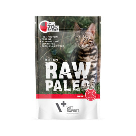 VET EXPERT RAW PALEO KITTEN BEEF KARMA DLA KOCIĄT wołowina dostępne do wyczerpania zapasów