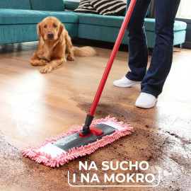 VILEDA PET PRO MOP PŁASKI MOP DO ZBIERANIA SIERŚCI ZWIERZĄT