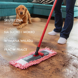 VILEDA PET PRO MOP PŁASKI MOP DO ZBIERANIA SIERŚCI ZWIERZĄT