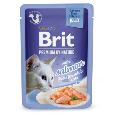 BRIT PREMIUM CAT KARMA DLA KOTA - z łososiem w galaretce