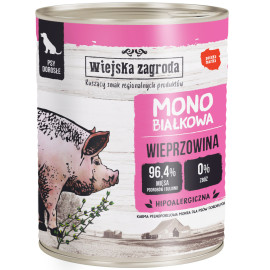 WIEJSKA ZAGRODA KARMA DLA PSA monobiałkowa wieprzowina