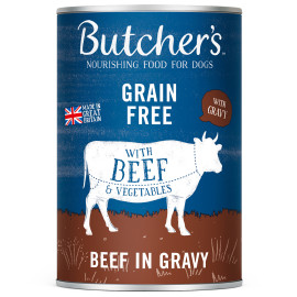 BUTCHERS ORIGINAL BEEF IN GRAVY KARMA DLA PSA z wołowiną i warzywami w sosie