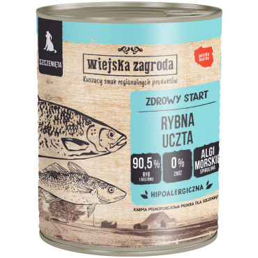 WIEJSKA ZAGRODA KARMA DLA SZCZENIAKA rybna uczta