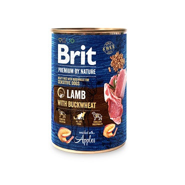BRIT PREMIUM MOKRA KARMA DLA PSA z jagnięciną i gryką