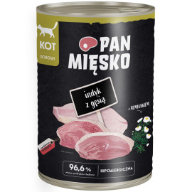 PAN MIĘSKO MOKRA KARMA DLA KOTA indyk z gęsią