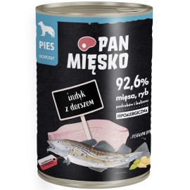 PAN MIĘSKO MOKRA KARMA DLA PSA indyk z dorszem