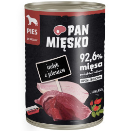 PAN MIĘSKO MOKRA KARMA DLA PSA indyk z jeleniem