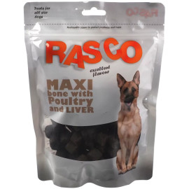 RASCO MAXI BONE PRZYSMAKI DLA PSA z drobiem i wątróbką