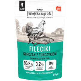 WIEJSKA ZAGRODA KARMA DLA KOTA fileciki kurczak z tuńczykiem