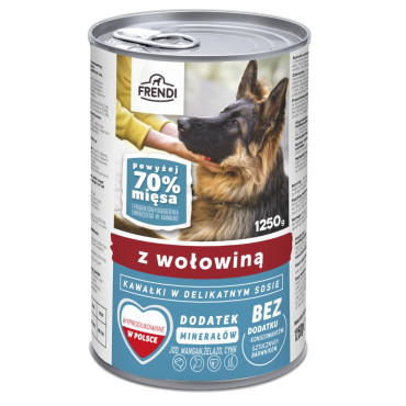 FRENDI MOKRA KARMA DLA PSA z wołowiną