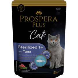Prospera Plus Sterilized mokra karma dla kota - tuńczyk i zielona fasolka