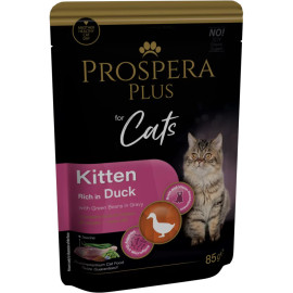 Prospera Plus Kitten mokra karma dla kociąt - Kaczka i Zielona fasolka