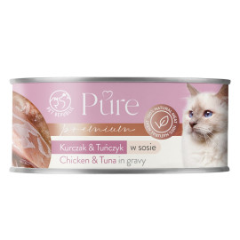 PET REPUBLIC PURE MOKRA KARMA DLA KOTA kurczak i tuńczyk w sosie