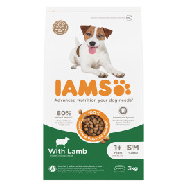 IAMS FOR VITALITY ADULT SMALL / MEDIUM KARMA DLA PSA z jagnięciną