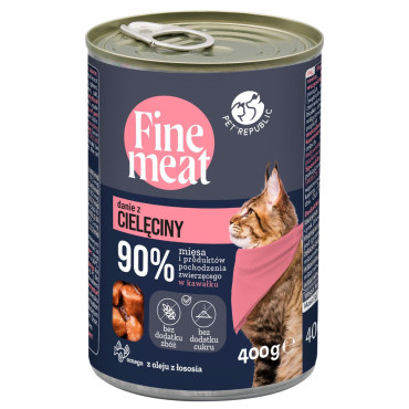FINE MEAT MOKRA KARMA DLA KOTA danie z cielęciny