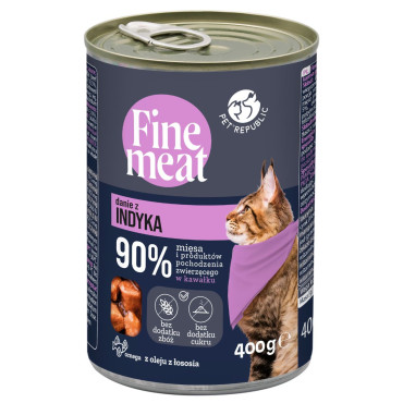 FINE MEAT MOKRA KARMA DLA KOTA danie z indykiem