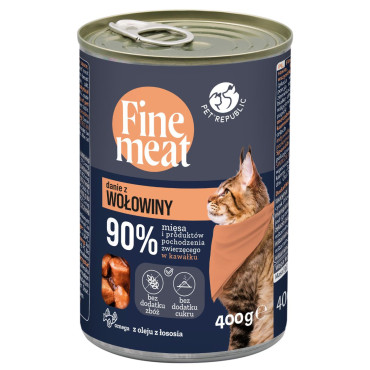 FINE MEAT MOKRA KARMA DLA KOTA danie z wołowiny