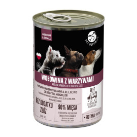 PET REPUBLIC MOKRA KARMA DLA PSA z wołowiną i warzywami