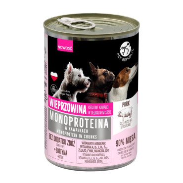 PET REPUBLIC MONOPROTEINA MOKRA KARMA DLA PSA wieprzowina