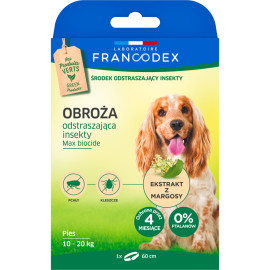 FRANCODEX OBROŻA ODSTRASZAJACA INSEKTY DLA ŚREDNIEGO PSA