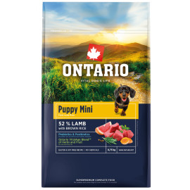 ONTARIO PUPPY MINI LAMB AND BROWN RICE KARMA HYPOALERGICZNA DLA SZCZENIĄT RAS MAŁYCH