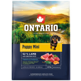ONTARIO PUPPY MINI LAMB AND BROWN RICE KARMA HYPOALERGICZNA DLA SZCZENIĄT RAS MAŁYCH