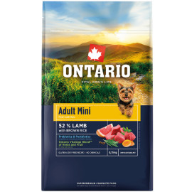 ONTARIO ADULT MINI LAMB AND BROWN RICE KARMA DLA DOROSŁYCH PSÓW RAS MAŁYCH