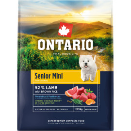 ONTARIO SENIOR MINI LAMB AND BROWN RICE KARMA DLA DOROSŁYCH PSÓW RAS MAŁYCH