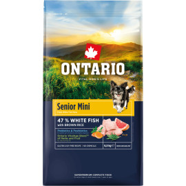 ONTARIO SENIOR MINI FISH AND BROWN RICE KARMA DLA PSÓW RAS MAŁYCH