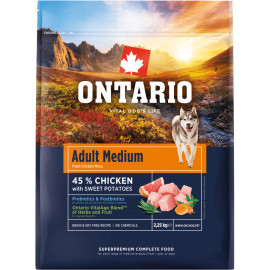 ONTARIO ADULT MEDIUM CHICKEN and SWEET POTATOES KARMA DLA PSÓW RAS ŚREDNICH