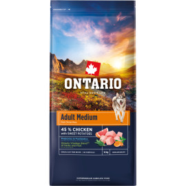 ONTARIO ADULT MEDIUM CHICKEN and SWEET POTATOES KARMA DLA PSÓW RAS ŚREDNICH